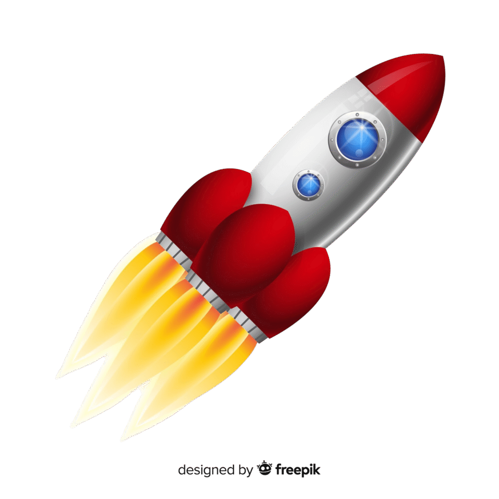 Modern Space Rocket With Realistic Design 1024x1024